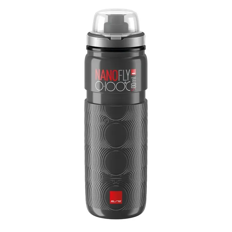 Cyklistická termoláhev Elite Nanofly0-100°C 22' tmavě šedá 500ml Výprodej