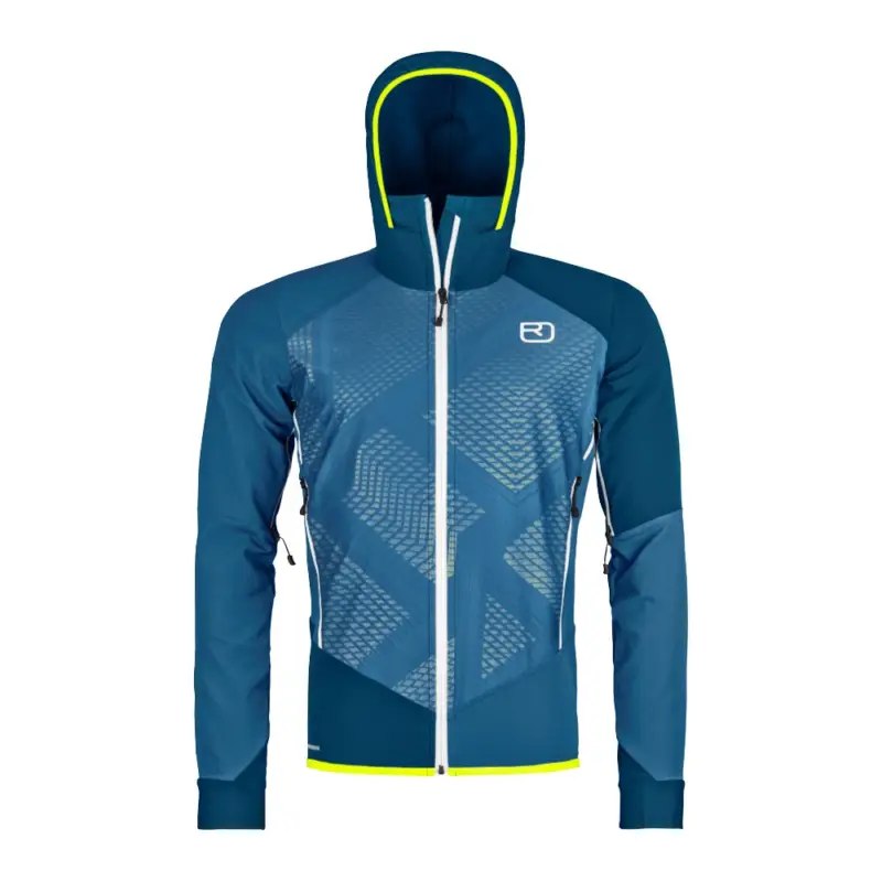 Koupit Online Pánská skialpinistická softshellová Bunda Ortovox Col Becchei Jacket Mountain blue XL