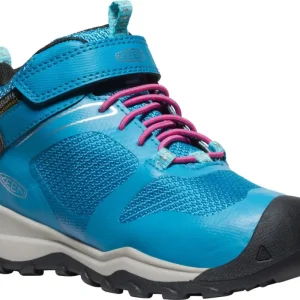 Levný Dětské boty Keen Wanduro Mid WP Children fjord blue/fuchsia purple 27/28EU