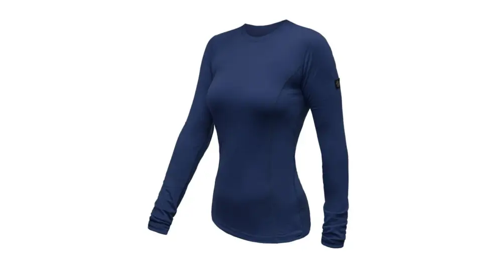 Tovární Cena Dámské funkční tričko s dlouhým rukávem Sensor Merino Active Deep blue S