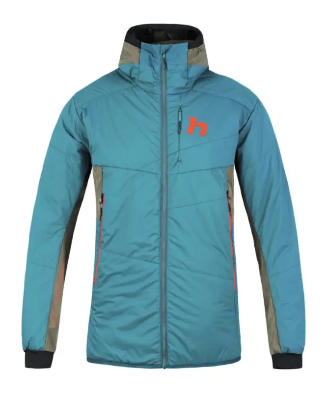 Pánská skialpová bunda Hannah Kechu Hoody oil blue/burnt olive XXL Cenově Výhodný