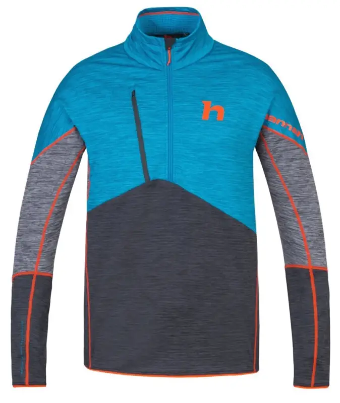 Pánská sportovní mikina Hannah Niro HZ Faience/anthracite mel Výhodná Nabídka