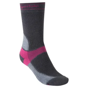 Dámské cyklistické ponožky Bridgedale MTB Summer Weight T2 Coolmax Sport Boot WMN dk.grey/pink 41-13 Cenová Bomba