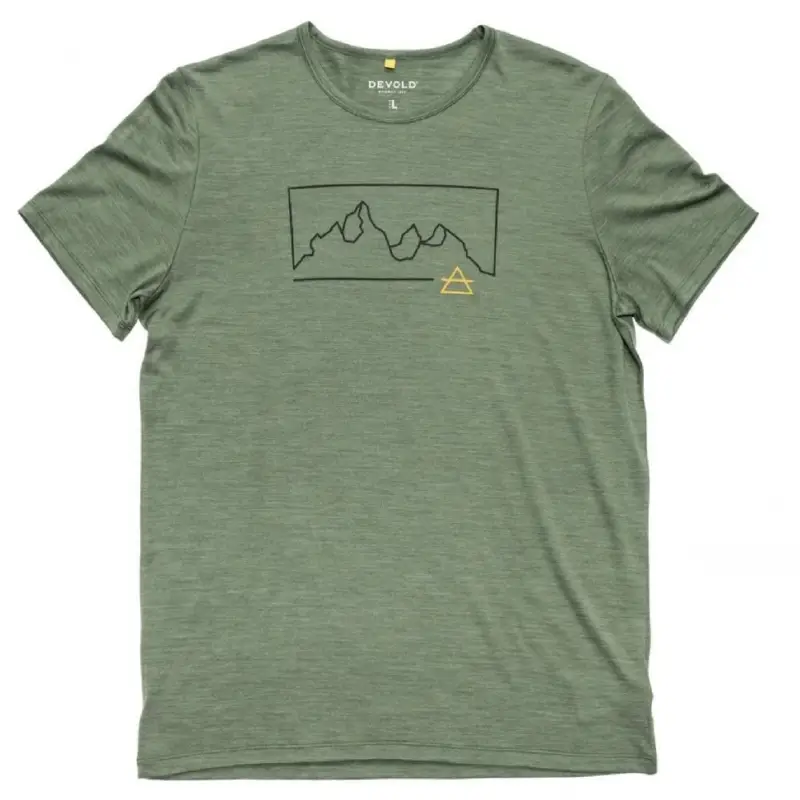 Expresní Doručení Pánské merino triko Devold Active "Outline" Tee Man forest