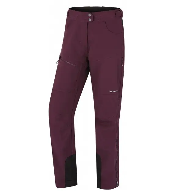 Autentický Dámské softshellové kalhoty Husky KESON L purple, velikost XXL