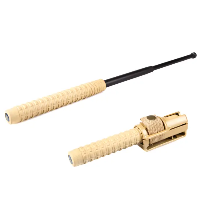Teleskopický obušek 21" H, kalený, černý, khaki rukojeť Nejlepší Volba