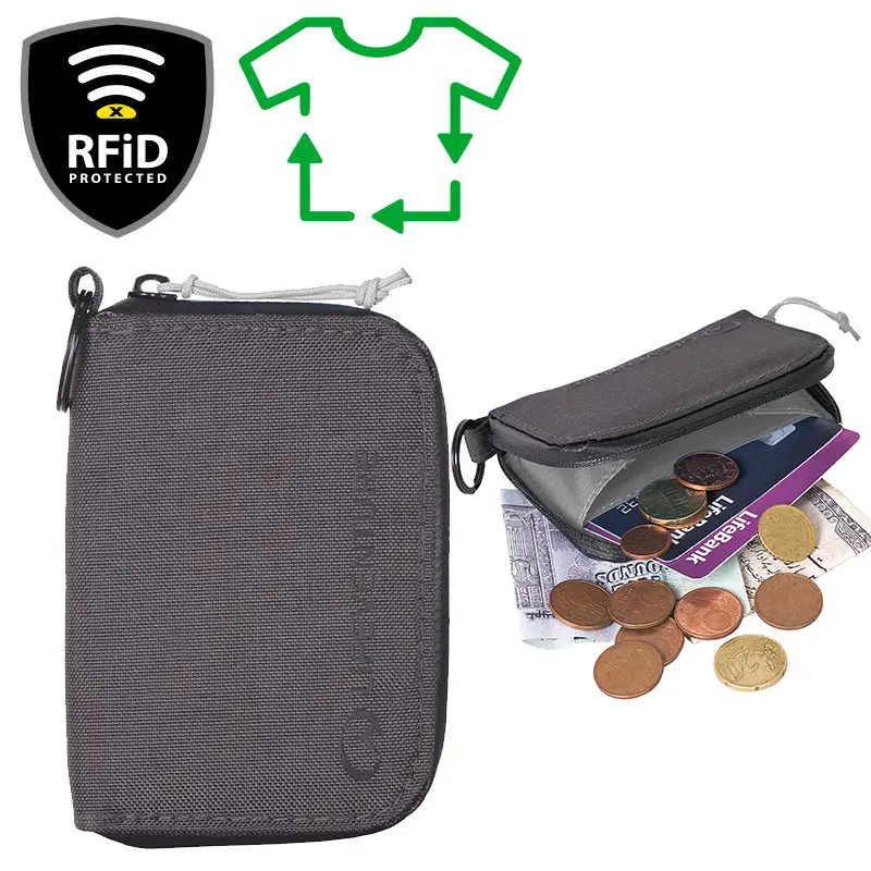 Sezónní Sleva Lifeventure RRFiD Coin Wallet Recycled peněženka s RFiD ochranou