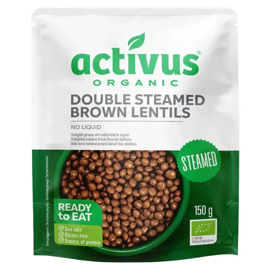 Activus Čočka hnědá na páře bez nálevu 150 g BIO Akční Cena