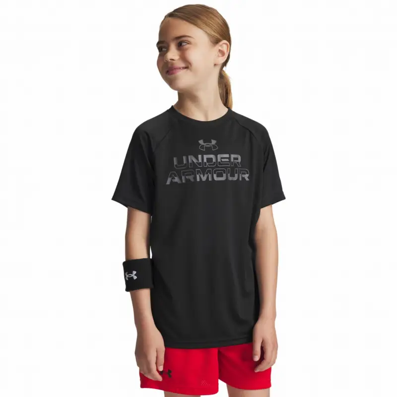 Under Armour Tech Split Wordmark SS-BLK Tovární Cena