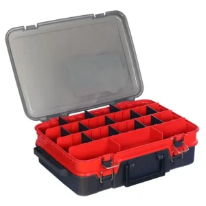 Hell-Cat Kufřík plastový TB Double Layer ( Red-Grey ) Značkový