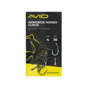 Cenová Bomba AVID CARP Armorok Hooks - Curve barbed