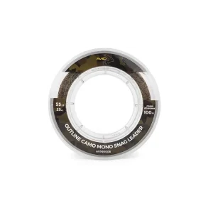 AVID CARP Outline Camo Mono Snag Leader 100m Levný