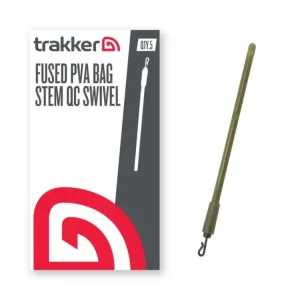 Bezpečná Platba Trakker Dřík do inline olov Fused PVA Bag Stem - QC Swivel 5ks