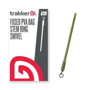 Dokud Zásoby Vydrží Trakker Dřík do inline olov Fused PVA Bag Stem - Ring Swivel 5ks