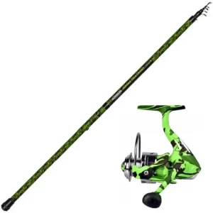Garbolino Teleskopický prut Jungle Tele 3,00 m (10-30 g), 4 dílný + naviják Jungle 101 FD Sleva