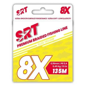 Sert splétaná šnůra 8X SRT Fluo Yellow 135M Nová Kolekce