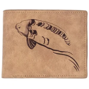Giants fishing Peněženka hnědá plavající kapr Brown Wallet Swimming Carp Speciální Cena