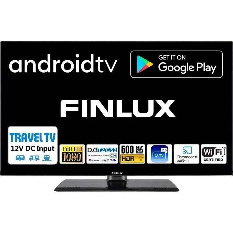 LED televize Finlux 32“ Android TV 12 V do karavanu Sezónní Sleva